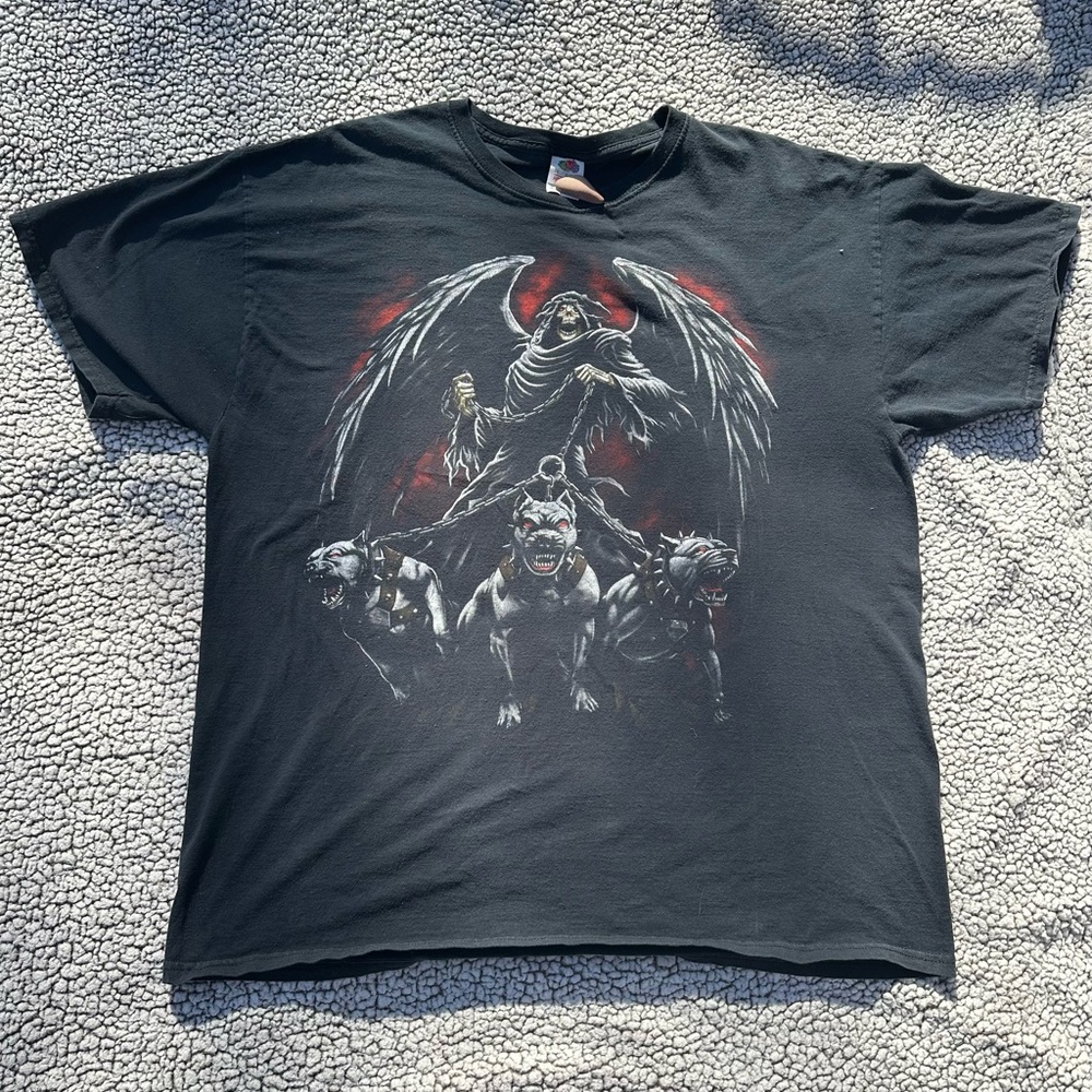 Archangel and Dogs graphic shirt